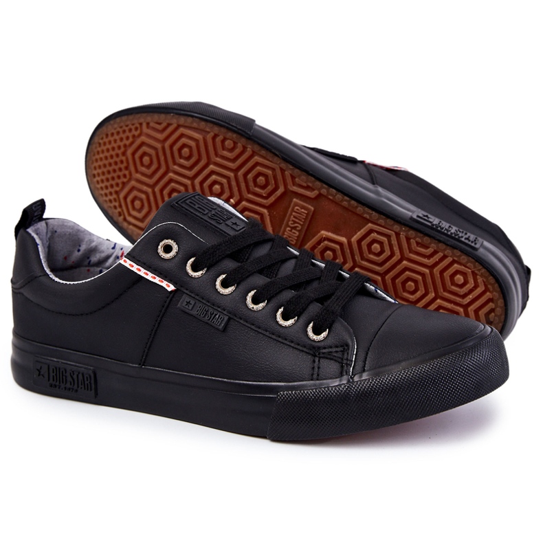 Low Herren Sneakers Big Star KK174004 Schwarz 2