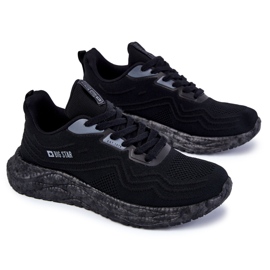 Leichte Herren Sportschuhe Big Star KK174018 Schwarz 2
