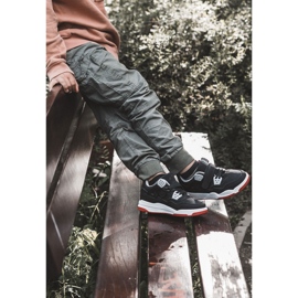 Sportschuhe aus Leder für Kinder Schwarz und Rot Marisa 1