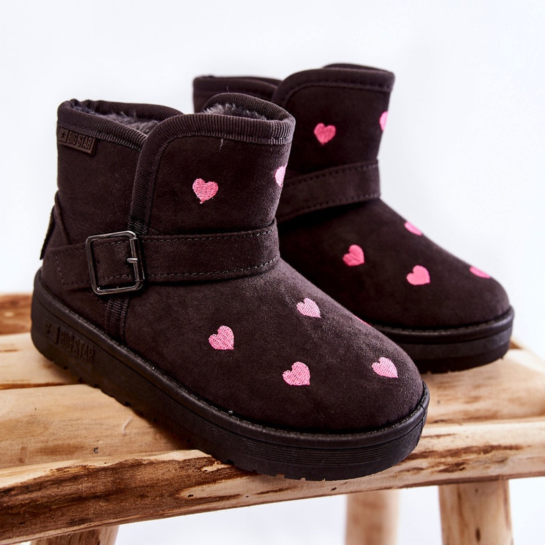 Kinder Schneestiefel Big Star KK374244 Grau rosa 1