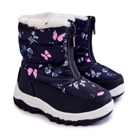 Kinder-Schneestiefel mit Reißverschluss Big Star KK374236 Marineblau 1
