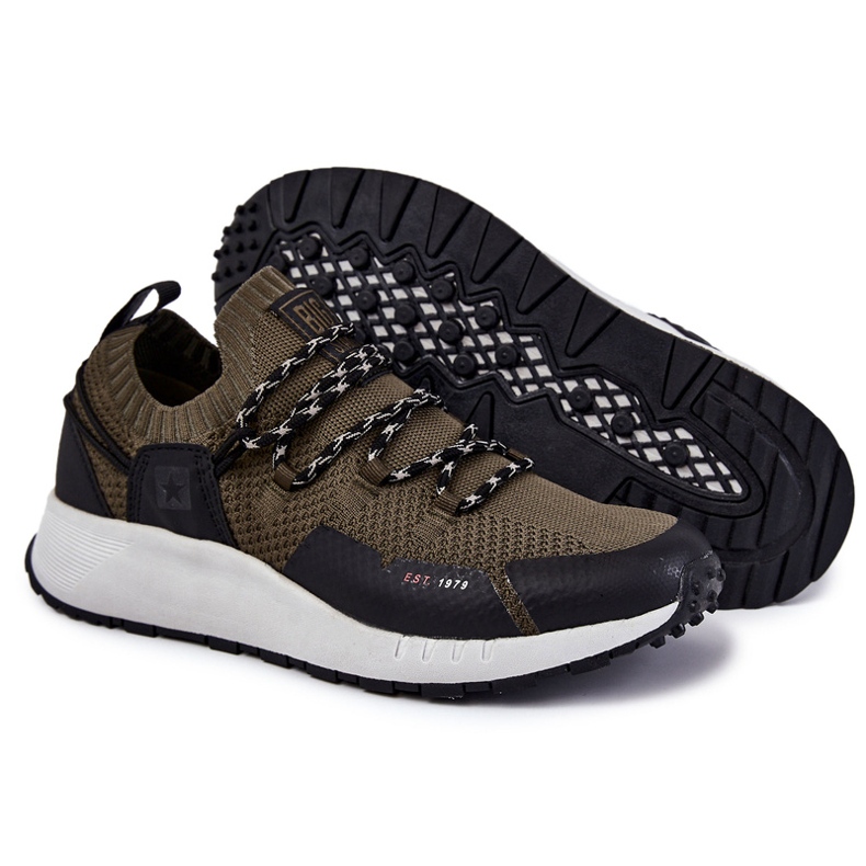Herren Sportschuhe Big Star KK174014 Khaki grün 1