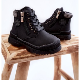 PE1 Fellisolierte Kinderstiefel Black Hopper Trappers rosa 2