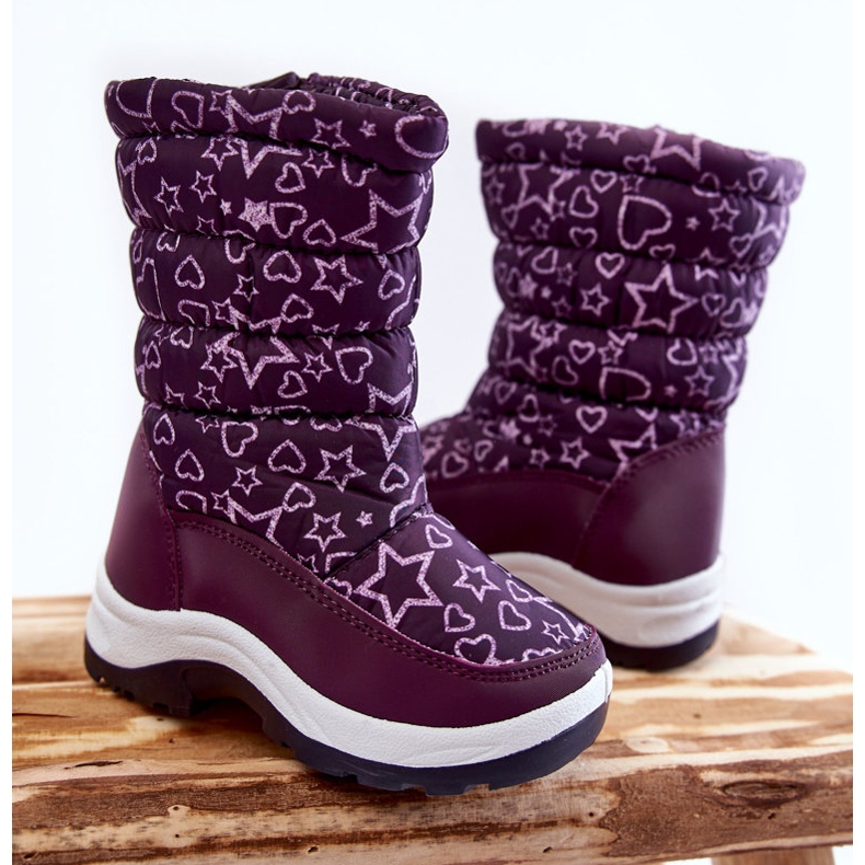 PE1 Schneestiefel für Kinder Warm Purple Terra violett 1