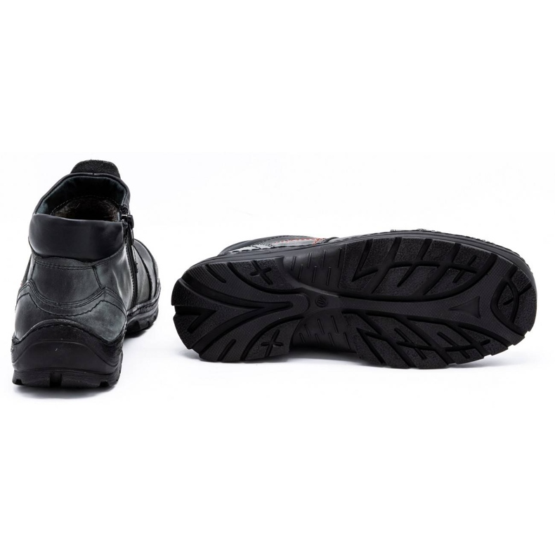 Olivier Herren Winter Lederstiefel 352MP grau 2