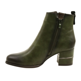 Modische Stiefel für Frauen Olive M.Daszyński SA125A-2 mehrfarbig grün 1