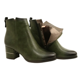 Modische Stiefel für Frauen Olive M.Daszyński SA125A-2 mehrfarbig grün 4