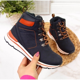 Stiefel für Jungen mit Reißverschluss marineblau McKeylor 1