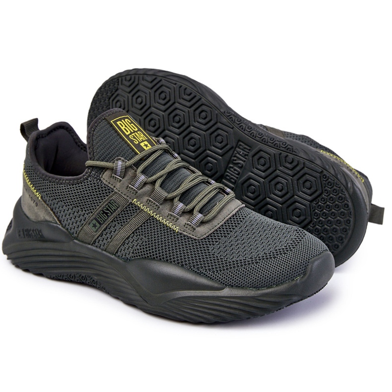 Herren Sportschuhe Memory Foam Big Star KK174256 Khaki grün 1