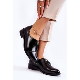 Lackierte Modische Schuhe Laura Messi 2532 Schwarz 2