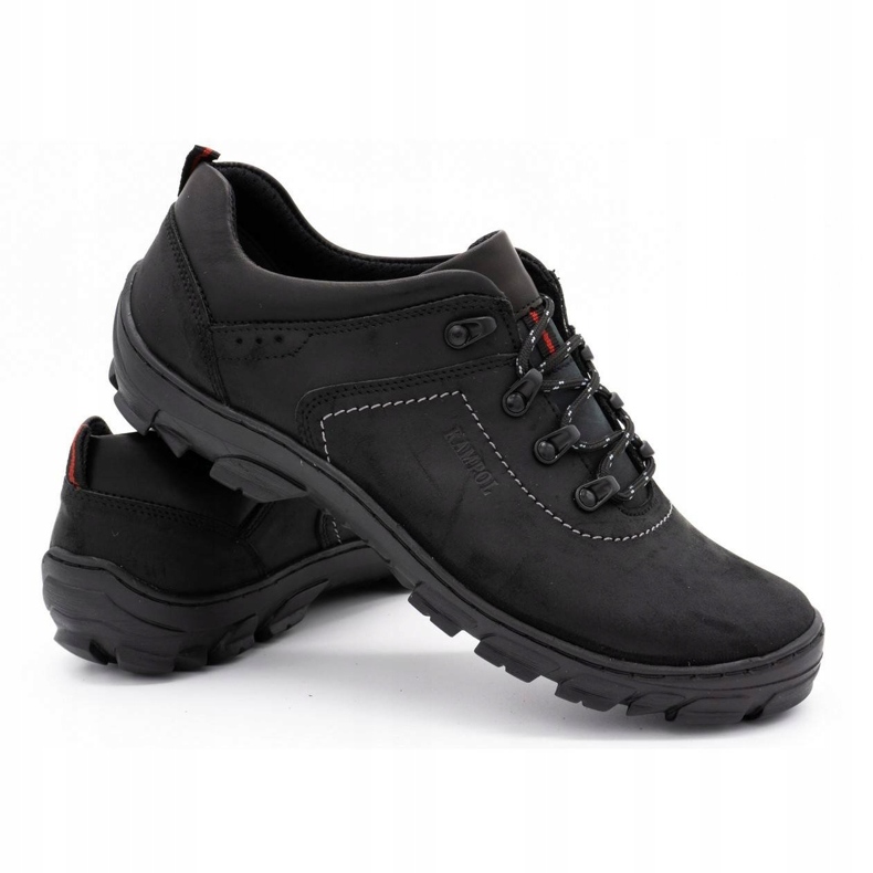 Kampol Herren Trekkingschuhe 36 schwarz 1