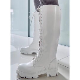 BM Hanson White Damen Reitstiefel weiß 1