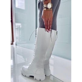 BM Hanson White Damen Reitstiefel weiß 2