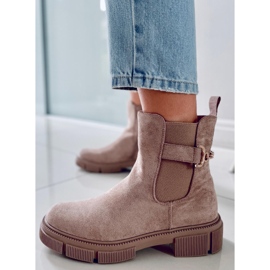 BM Chelsea-Stiefel für Damen Chance Khaki beige 1