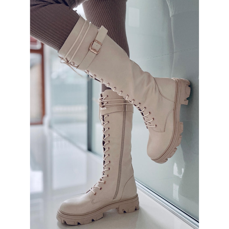 BM Shears Beige Damenreitstiefel 1