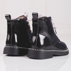 Eleganter Mädchenstiefel Shelovet schwarz 1