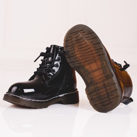 Lackierte Mädchenstiefel Shelovet schwarz 1