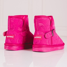 Schneestiefel für Mädchen mit Shelovet-Muster in Pink rosa 1