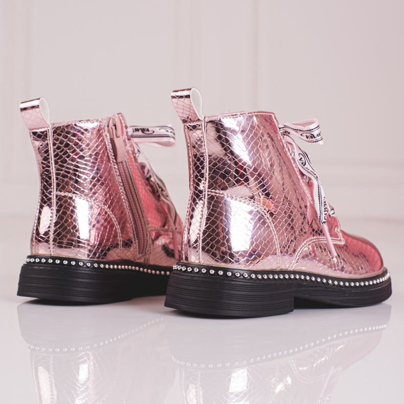 Elegante Mädchenstiefel Shelovet rosa 1