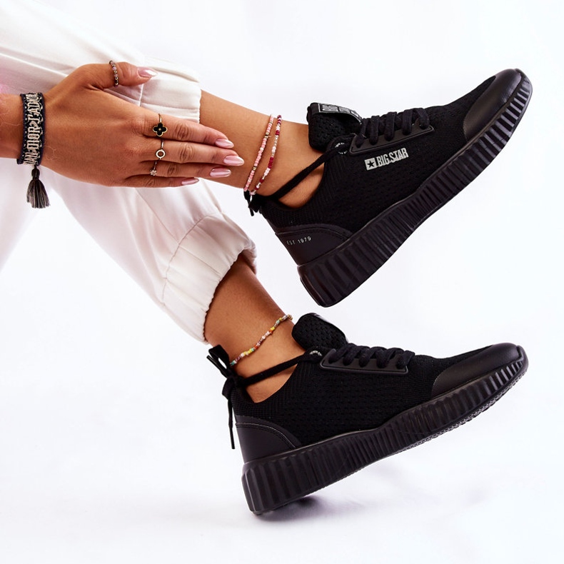 Damen Sneakers Big Star KK274063 Schwarz 1