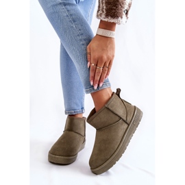 Warme Schneestiefel für Damen Big Star KK274292 Khaki braun 1