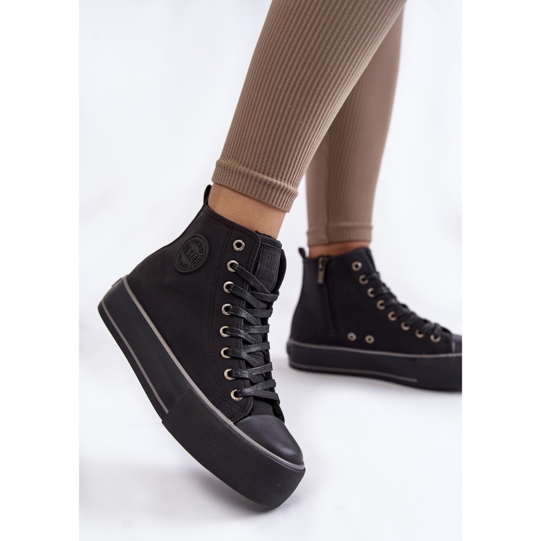 Damen High Insulated Sneakers Big Star KK274173 Schwarz 1