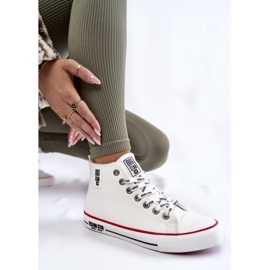 Klassische hochisolierte Turnschuhe Big Star KK274597 Weiß 1