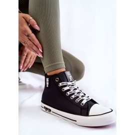 Klassische hoch isolierte Turnschuhe Big Star KK274598 Schwarz 1