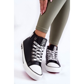 Klassische hoch isolierte Turnschuhe Big Star KK274598 Schwarz 2