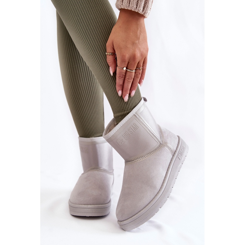 Damen Schneestiefel zum Hineinschlüpfen Big Star KK274613 Grau 1