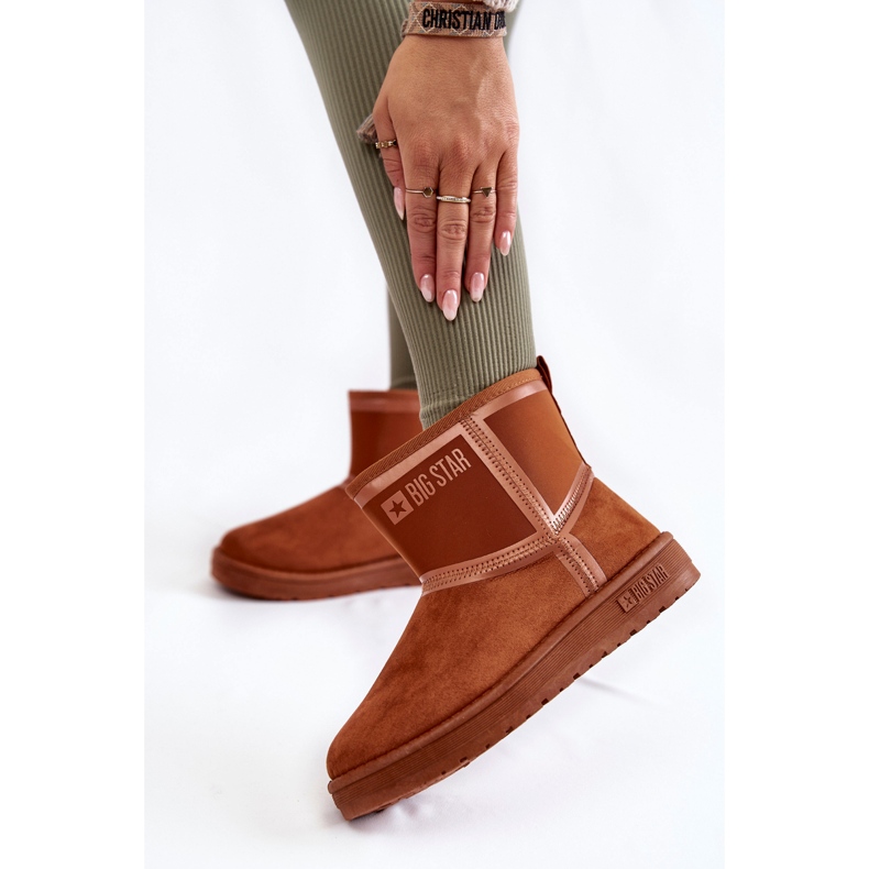 Damen-Schneestiefel zum Hineinschlüpfen Big Star KK274612 Braun 2