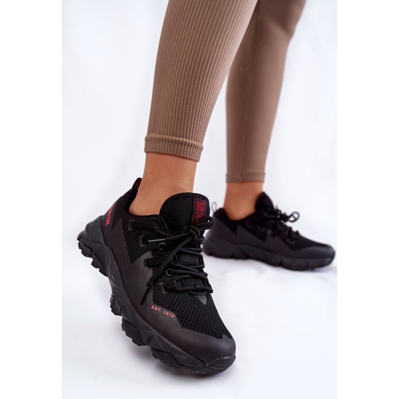 Damen Sneakers Memory Foam System Big Star KK274211 Schwarz 2