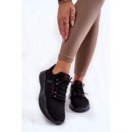 Damen Sneakers Memory Foam System Big Star KK274345 Schwarz 1