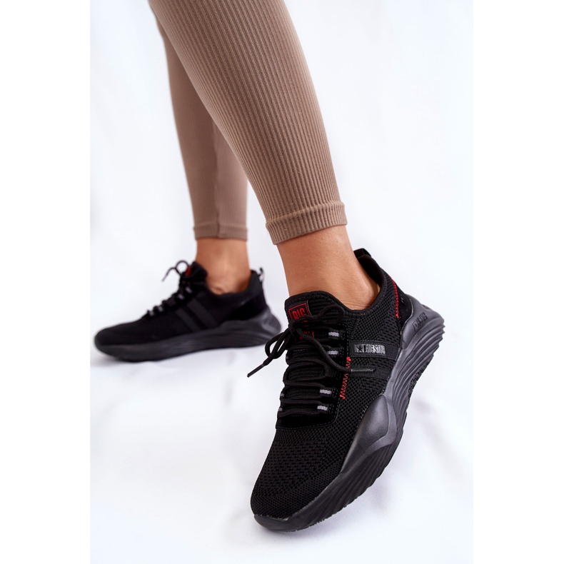 Damen Sneakers Memory Foam System Big Star KK274345 Schwarz 2