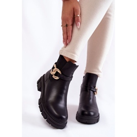 BM Warme Damenstiefel mit Dekoration Black Ruth schwarz 1