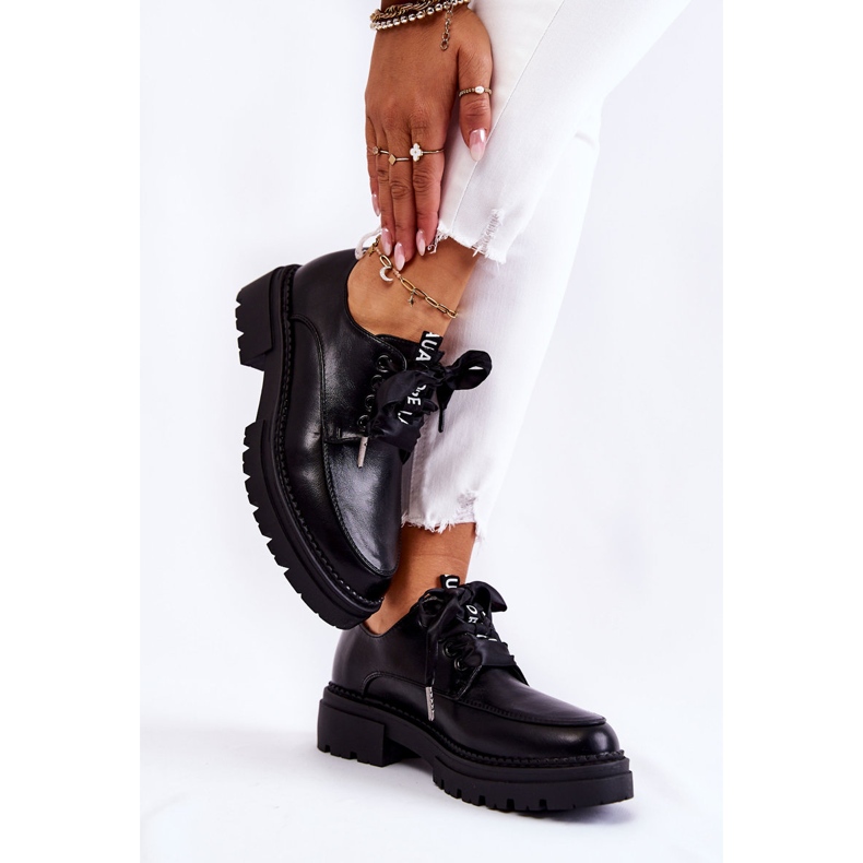 Damen Lederschuhe La.Fi 210004B-PU Schwarz 2