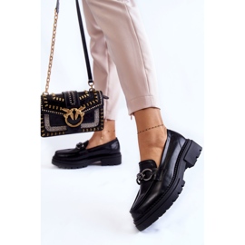 Damen-Loafer Leder-Loafer La.Fi Black Willows schwarz 2