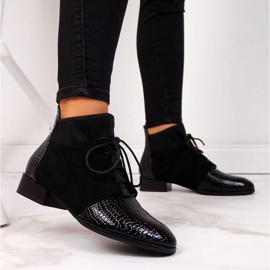 Mit Schlangenhaut isolierte Stiefel Filippo W PAW267A schwarz 2