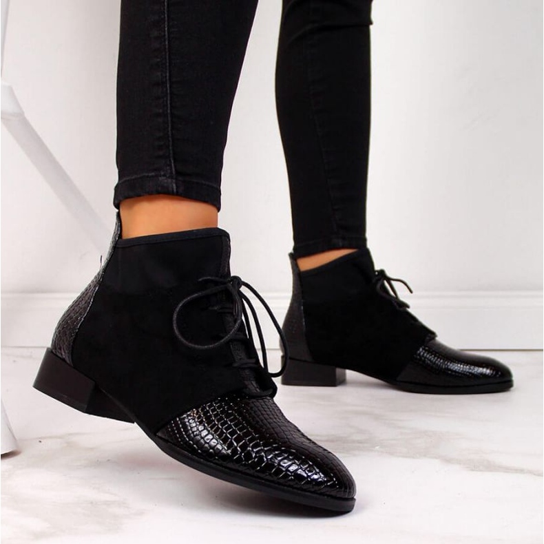 Mit Schlangenhaut isolierte Stiefel Filippo W PAW267A schwarz 2