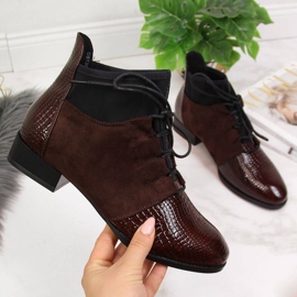 Mit Schlangenhaut isolierte Stiefel Filippo W PAW267B braun 1