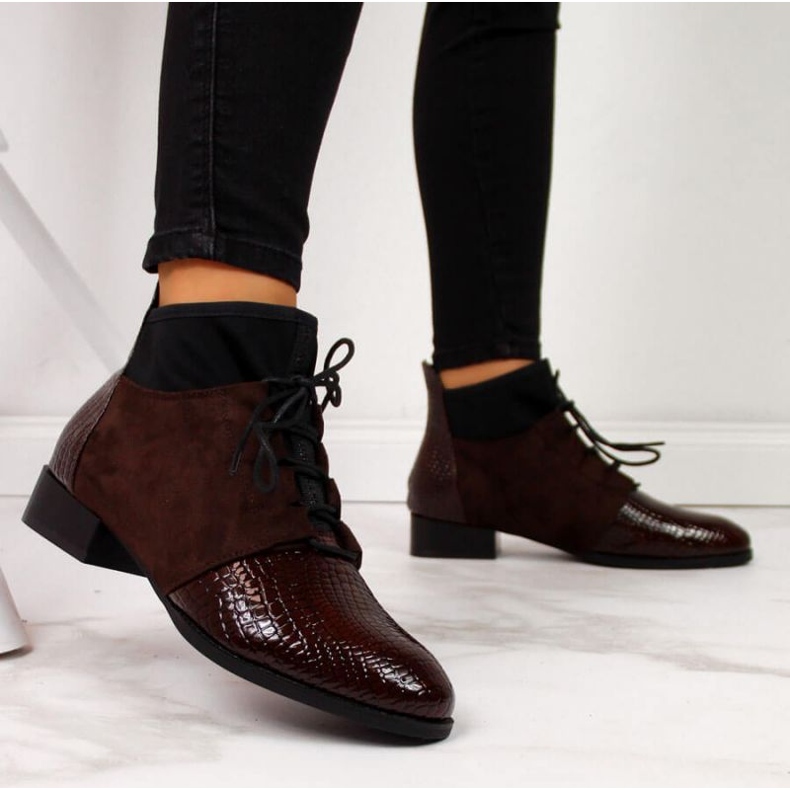 Mit Schlangenhaut isolierte Stiefel Filippo W PAW267B braun 2