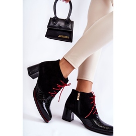 PA2 Damenstiefel mit niedrigem Absatz Schwarz Ebba 2