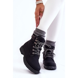 FB3 Warme Damenstiefel Schwarz Lonne 1