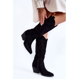 FB2 Wildlederstiefel für Damen Schwarz Alaina 1