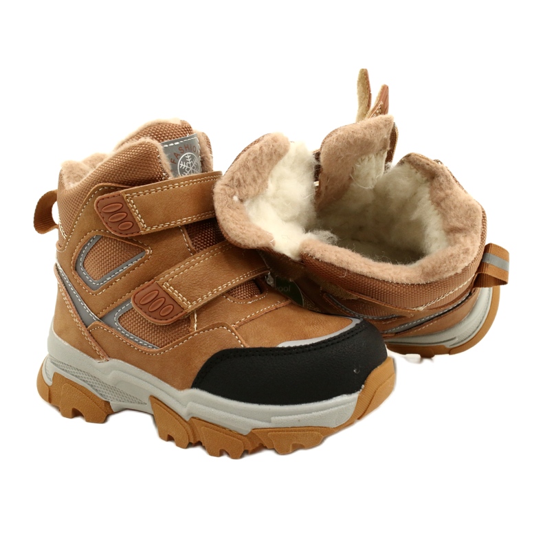 Stiefel Trapper mit Klettverschluss Camel News 22DZ23-5251 beige gelb 4