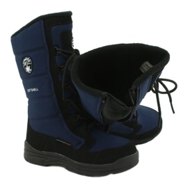 American Club Amerikanische Kindersoftshell -Stiefel mit SN12/22 Navy Membran blau 4