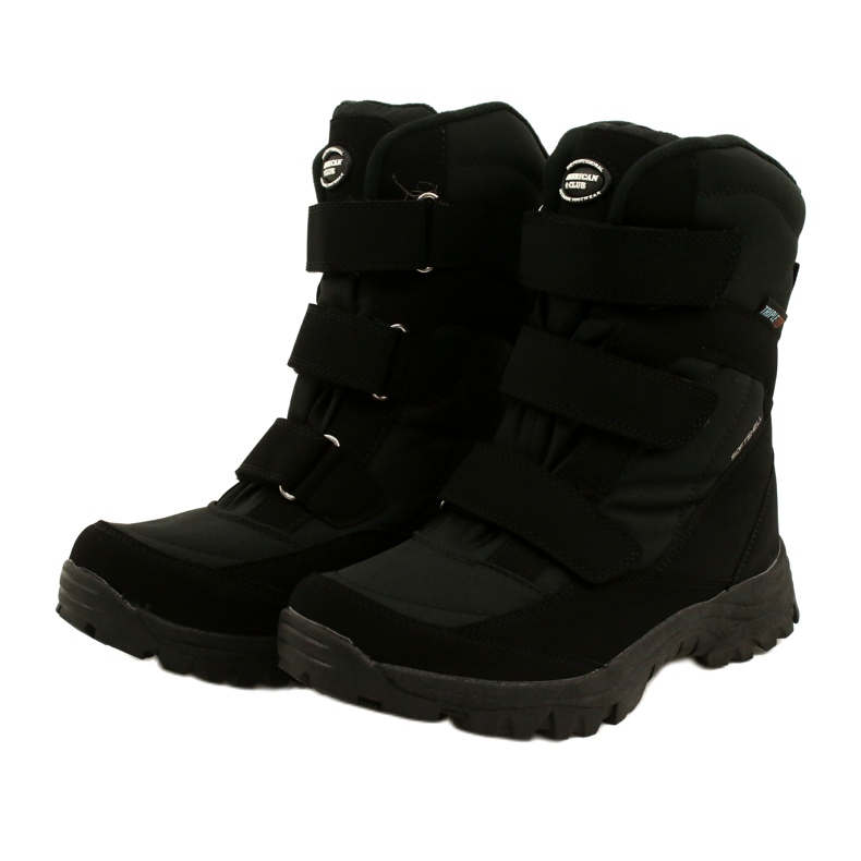 American Club Softshell-Stiefel mit Klettverschluss SN05 / 22 Schwarz gewärmt 2