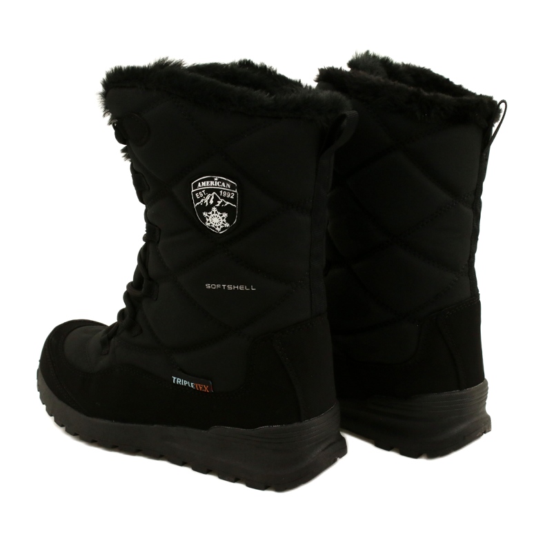 Wasserdichter Softshell-Schneestiefel mit American Club SN21/22-Membran, schwarz 3