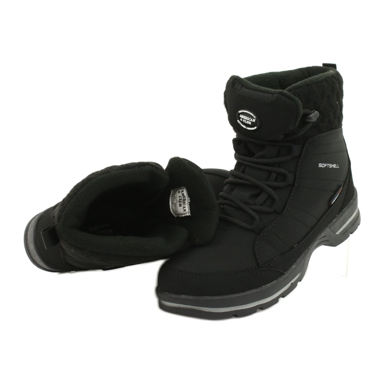 Schneestiefel Softshell mit Membran American Club SN02 / 22 schwarz 1