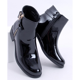 PA1 Lackierte Stiefel Frankie Black schwarz 1